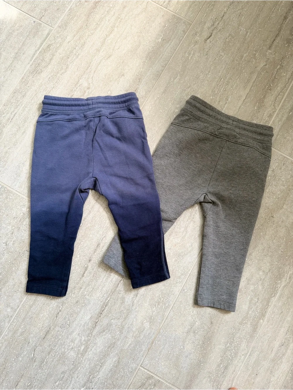 GapFit Toddler Jogger Pants 18-24M Gray Blue Zip Pocket Athletic Bundle 2
